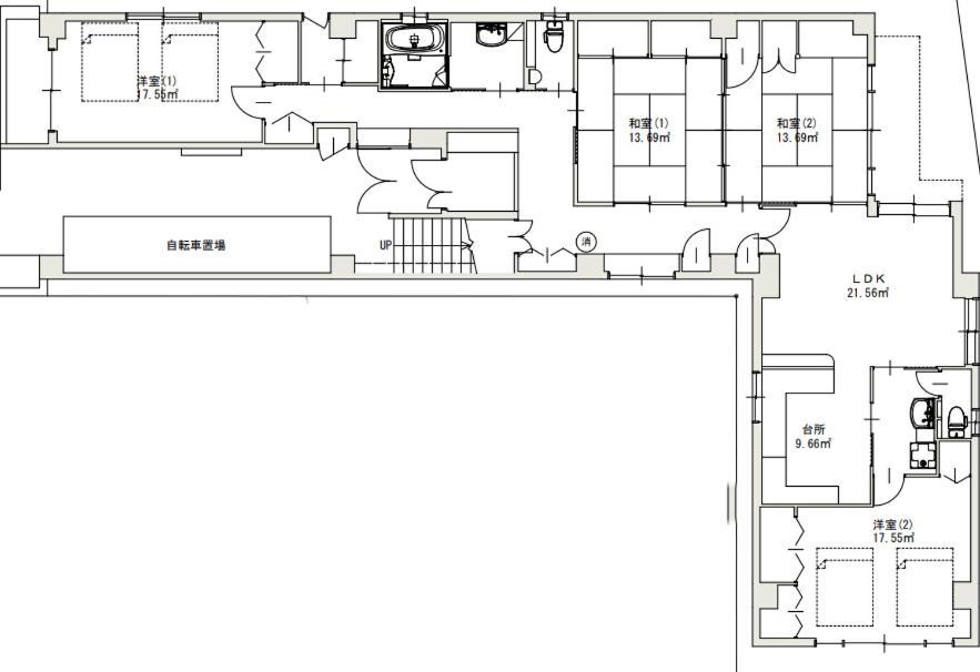 Guest House Flora Otemachi/フローラ大手町 Хиросима Экстерьер фото